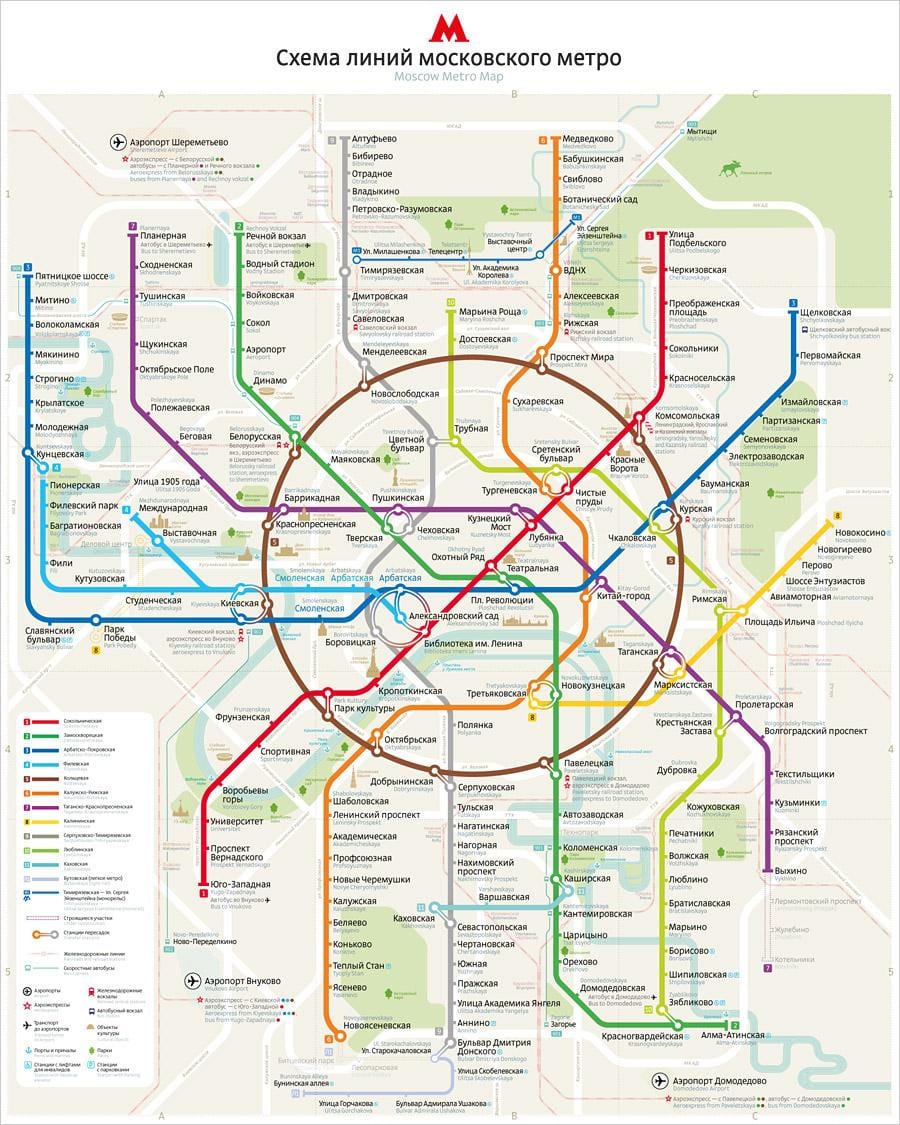 зураг Москвагийн метро, англи, орос