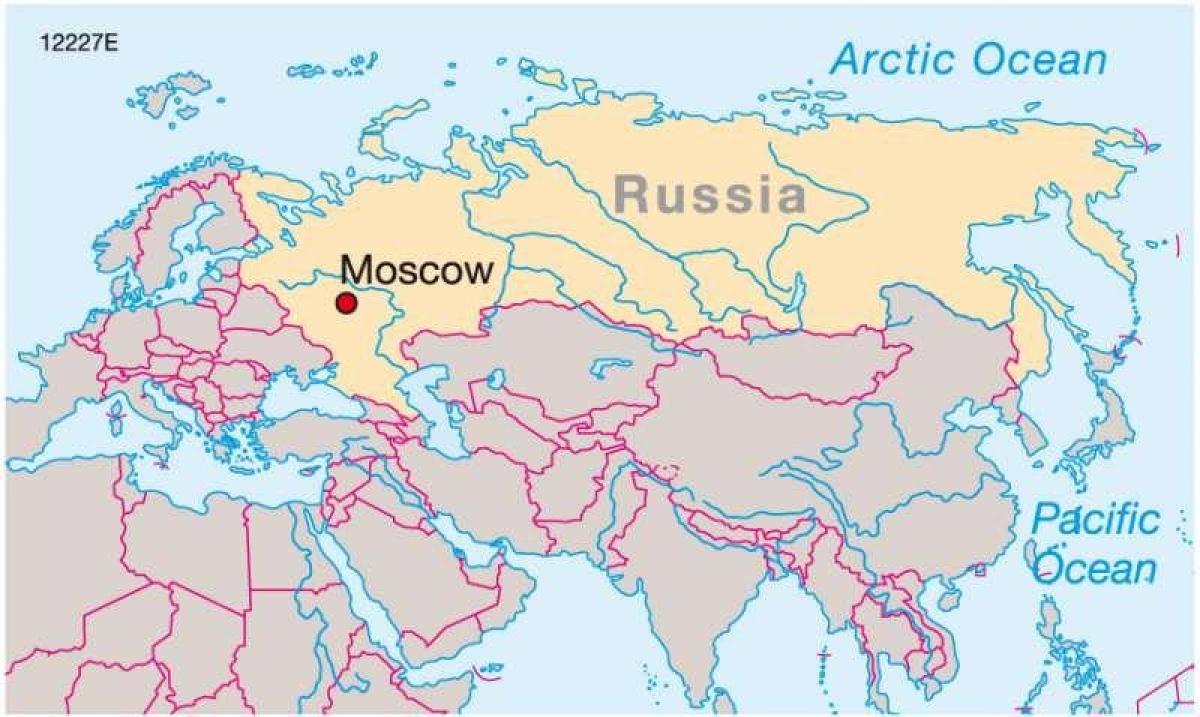 Москва газрын зураг дээр Оху-ын