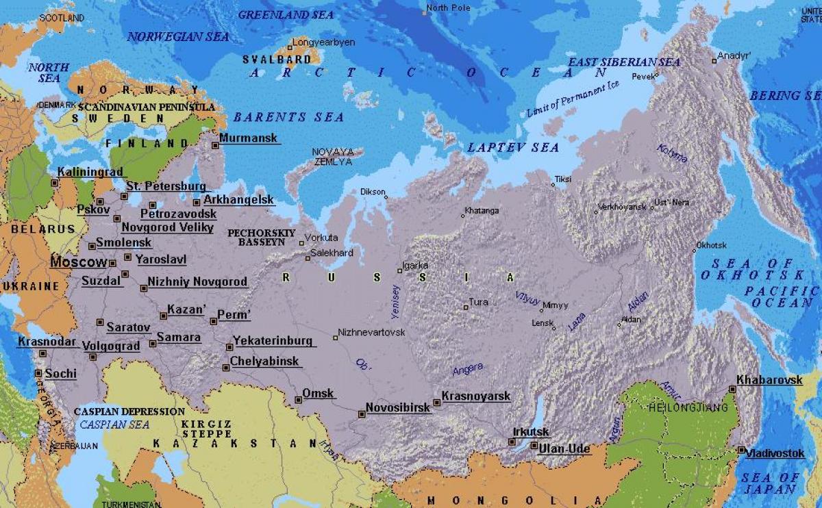 Москва Оху-ын газрын зураг
