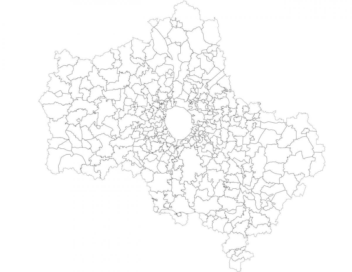 Moskva орон нутгийн засаг захиргаа газрын зураг