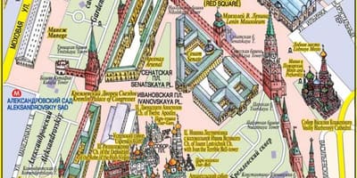 Улаан Дөрвөлжин Москва газрын зураг