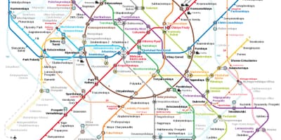 Метроны станц Москва газрын зураг