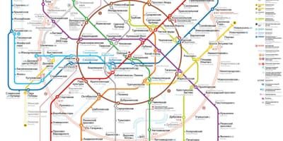 Moskva тээврийн газрын зураг