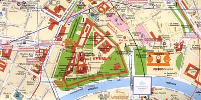 Москва хотын төв газрын зураг