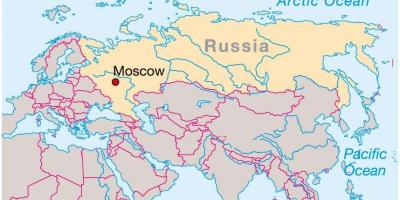 Москва газрын зураг дээр Оху-ын