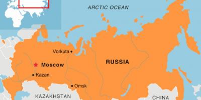 Москва байршил газрын зураг дээр