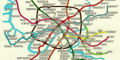 Москвагийн төмөр замын газрын зураг нь